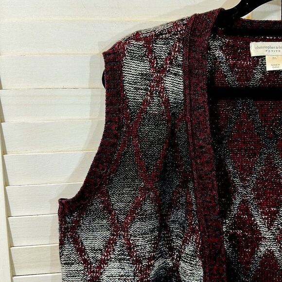 Cardigan Vest Size LP Christopher & Banks NWOT - Picture 6 of 16
